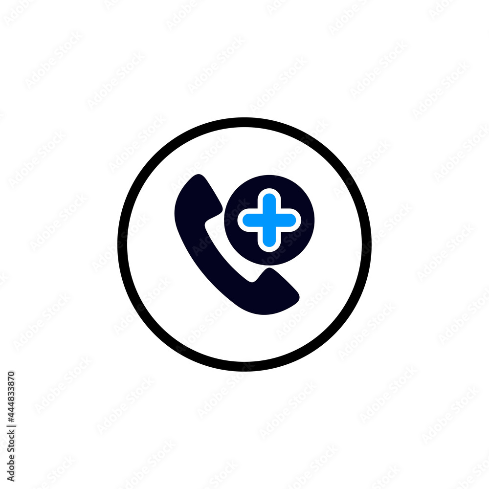 Emergency medical support contact icon Emergency medical support contact icon