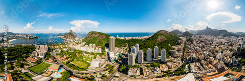 Photography Vista aérea panorâmica de Botafogo, Rio de Janeiro, RJ, Brasil.