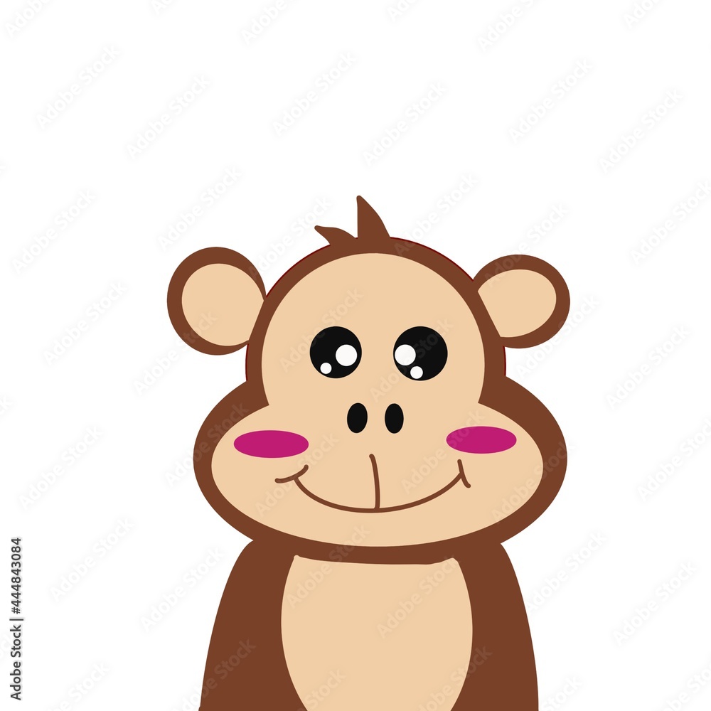 Fototapeta premium monkey cartoon 