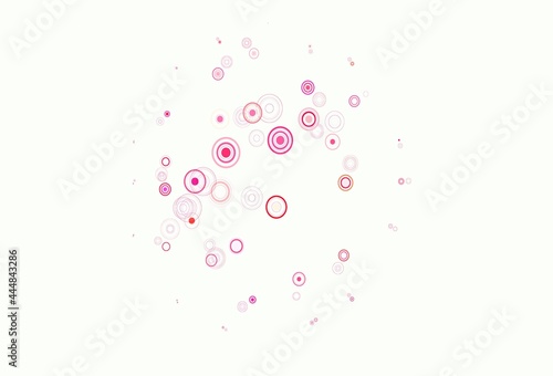 Light Pink  Green vector layout with circle shapes.