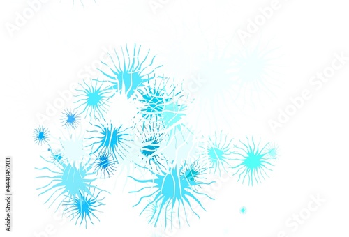 Light Blue  Green vector background with abstract shapes.