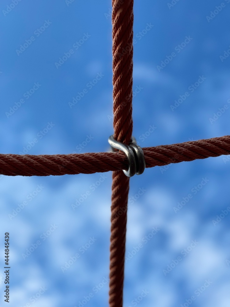 rope on blue sky
