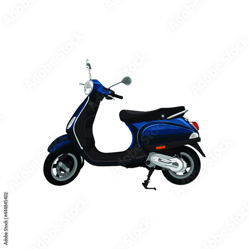 illustration of scooter new motorcycle vector design