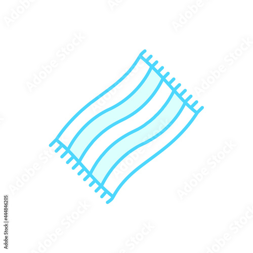 Illustration Vector graphic of carpet icon. Fit for floor, mattress, fabric etc.