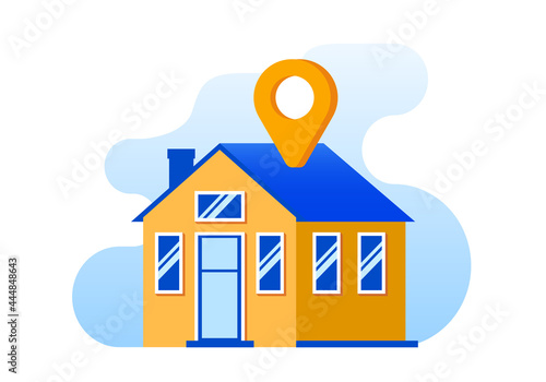 Dealing real estate flat vector illustration for banner and landing page 