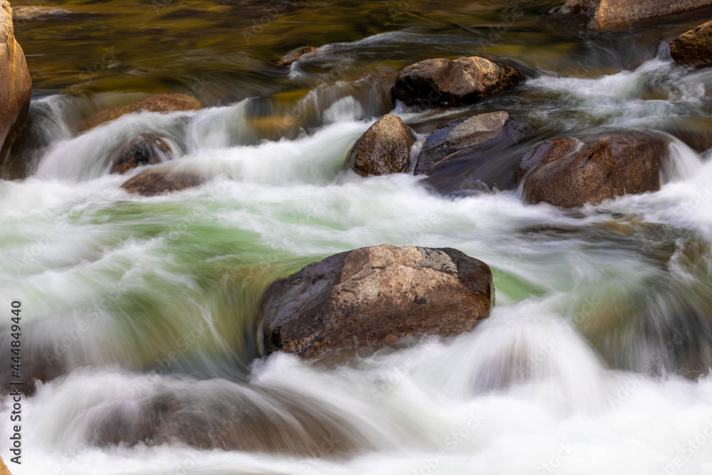 Beautiful rocky flowing stream at national park Beautiful rocky flowing stream at national park