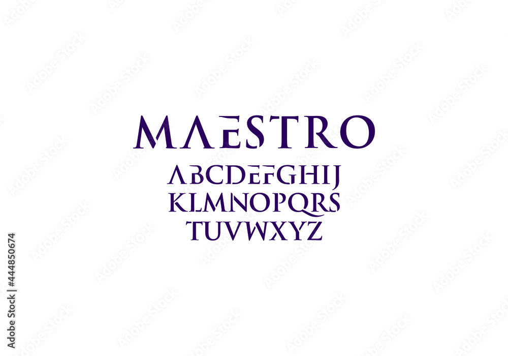 elegant font letter logo