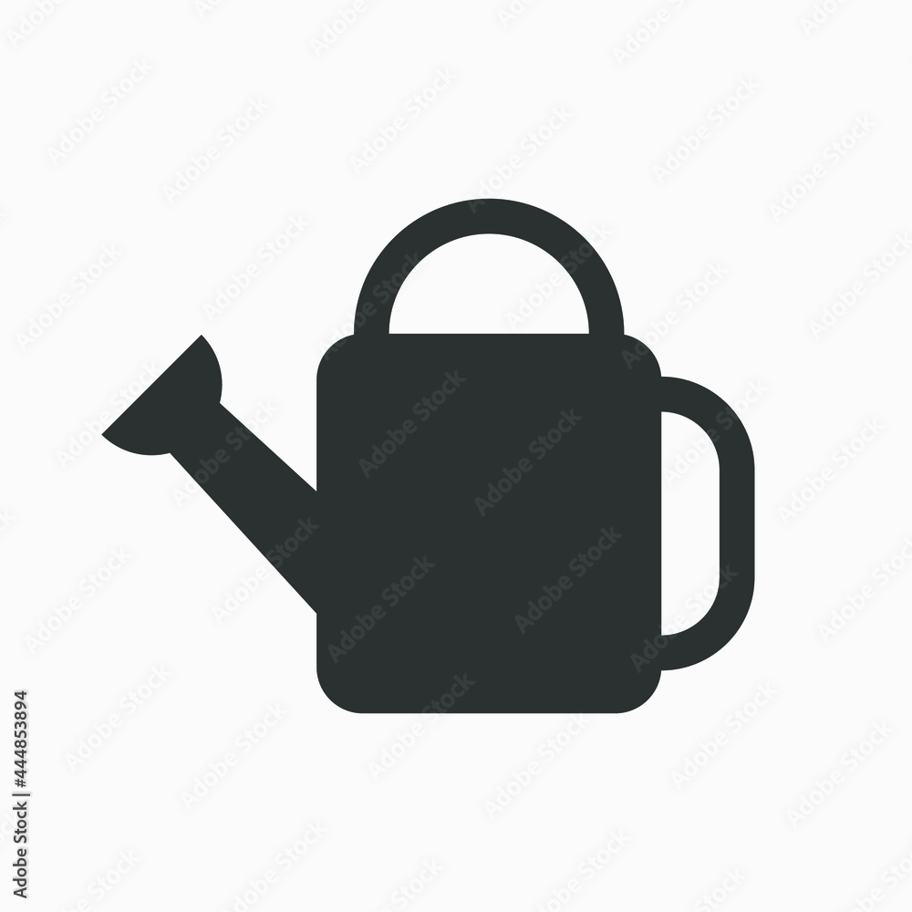 Watering can vector icon isolated on white background. Gardening symbol. Watering can vector icon isolated on white background. Gardening symbol.