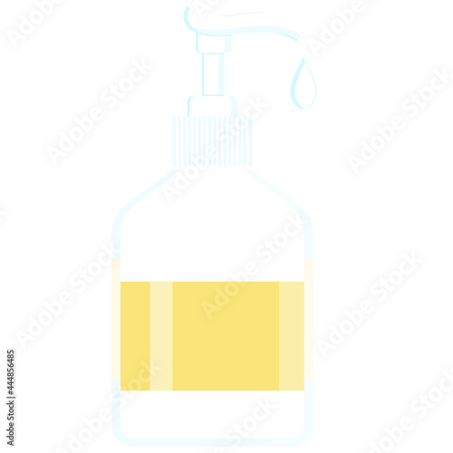 hand sanitizer, sanitizer, hand soap, bacteria and germ treatment for hands, insulated bottle with hand degreaser. Vector illustration