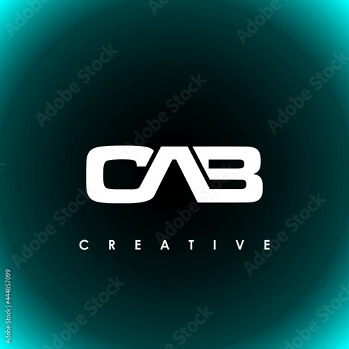 CAB Letter Initial Logo Design Template Vector Illustration