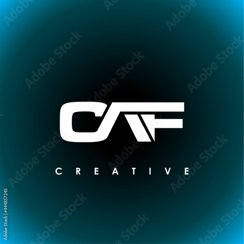 CAF Letter Initial Logo Design Template Vector Illustration
