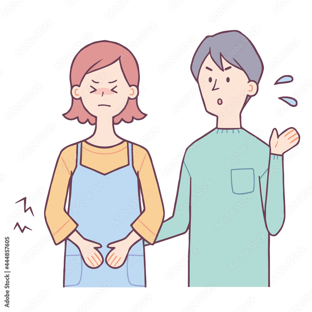 妊婦　腹痛　心配する男性