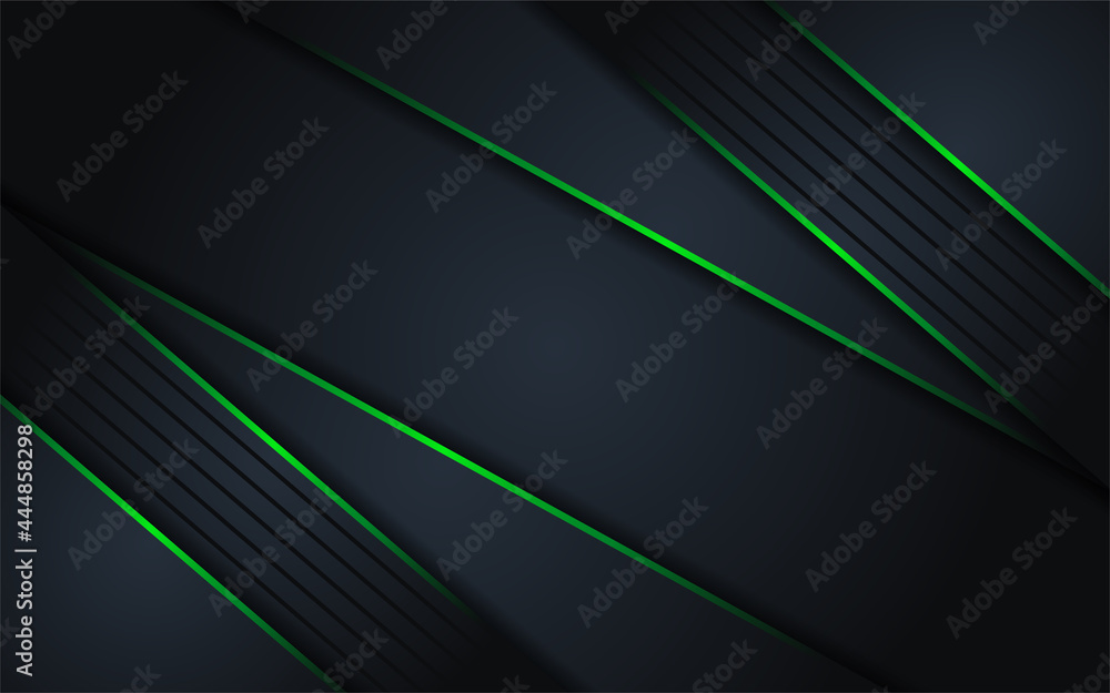Abstract dark background with line green Abstract dark background with line green