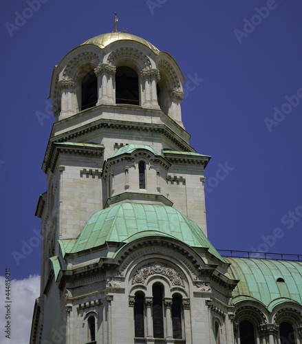The St. Alexander Nevsky Cathedral. Bulgarian Orthodox cathedral in Sofia, the capital of Bulgaria.It is believed that until year 2000 it was the largest finished Orthodox Cathedral. detail.