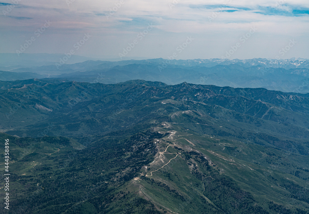 Aerial view of Bountiful Peak, Utah Aerial view of Bountiful Peak, Utah