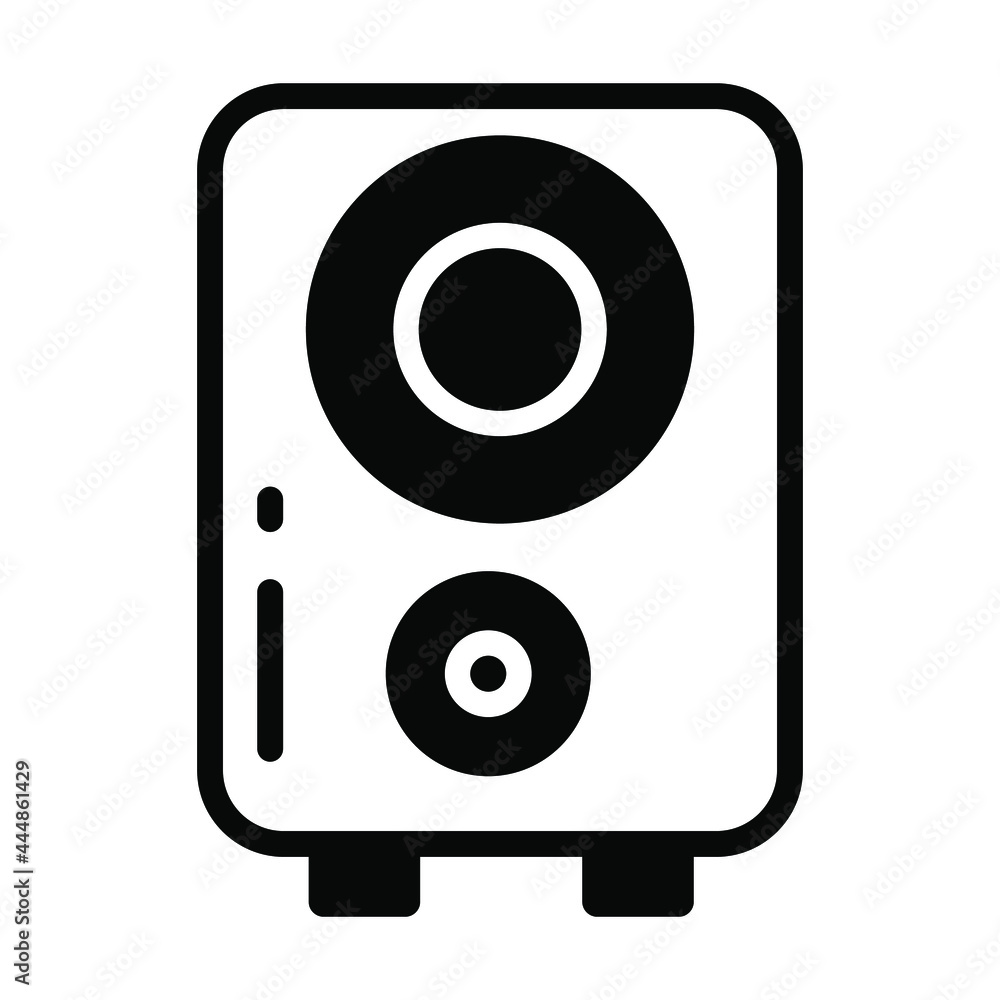 Speaker vector Icon- Black style high quality vector illustration. Speaker vector Icon- Black style high quality vector illustration.