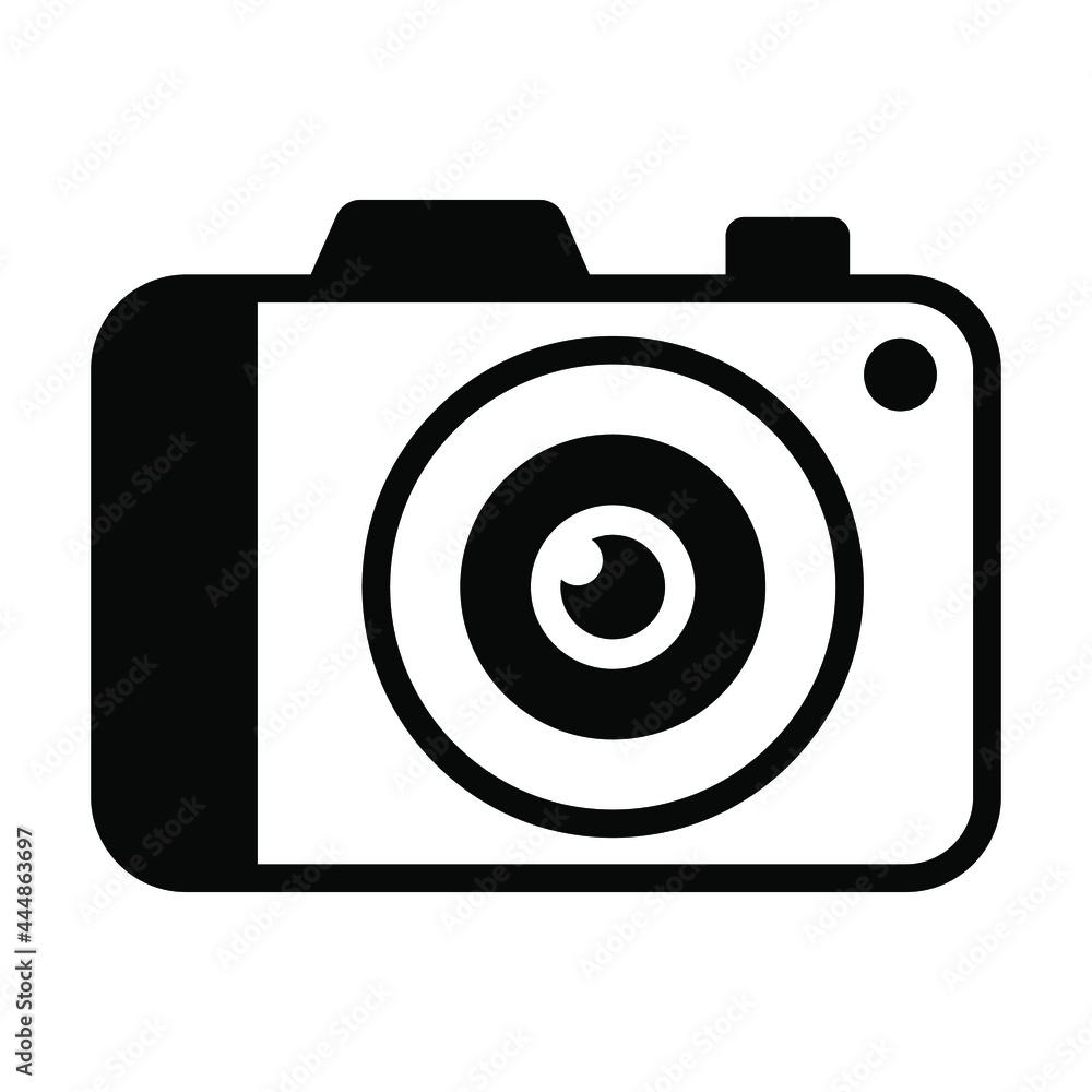 Photo Camera vector Icon- Black style high quality vector illustration. Photo Camera vector Icon- Black style high quality vector illustration.