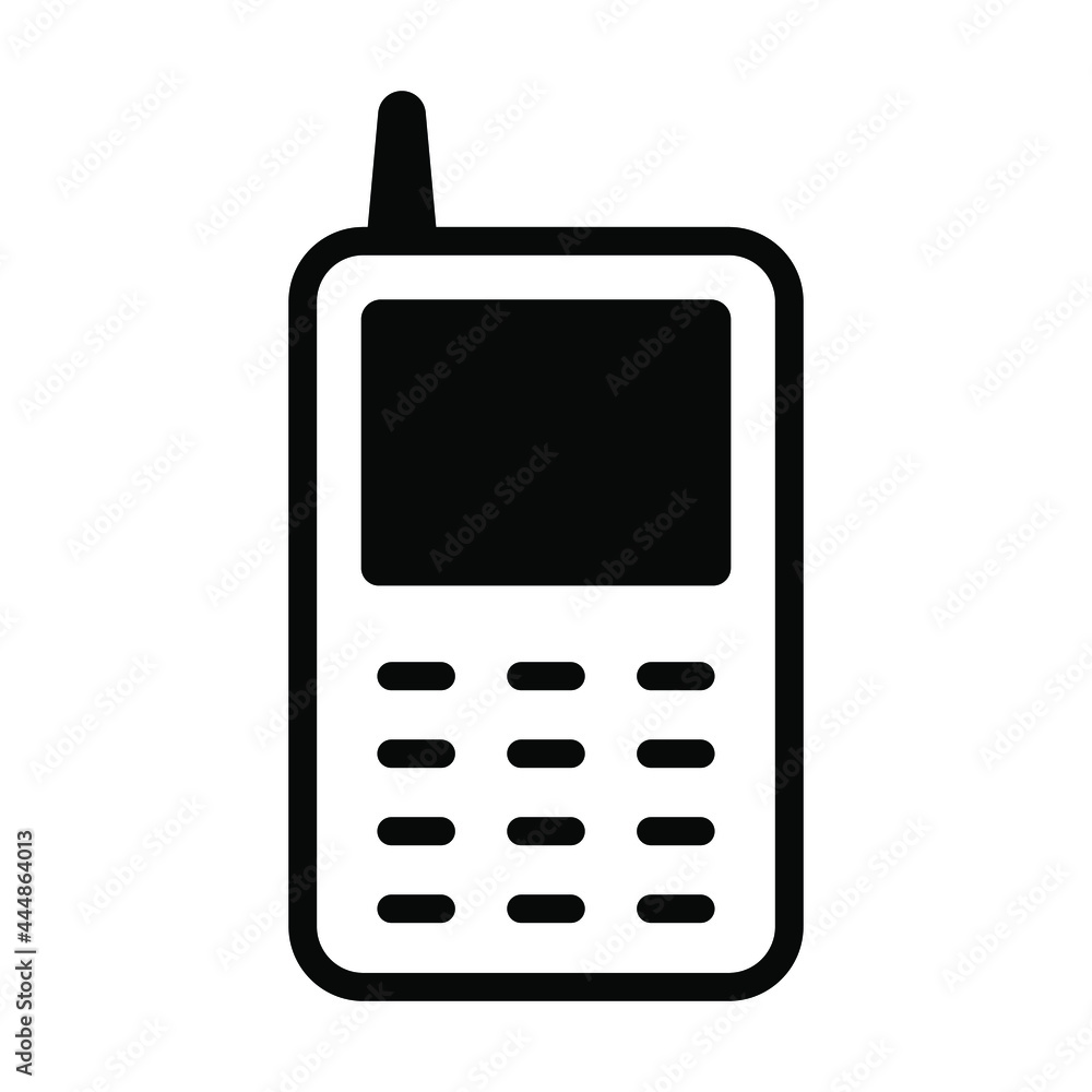 Wireless Phone vector Icon- Black style high quality vector illustration. Wireless Phone vector Icon- Black style high quality vector illustration.