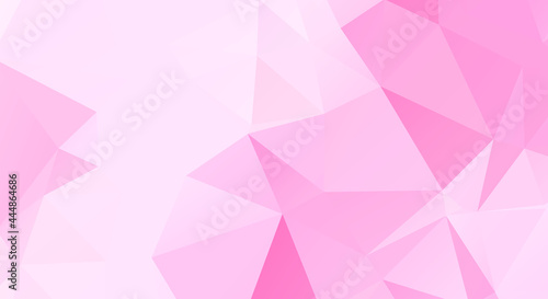 Abstract Pink Color Polygon Background Design, Abstract Geometric Origami Style With Gradient
