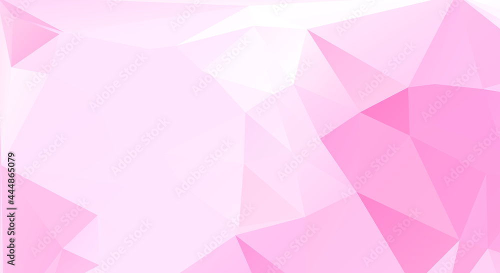 Obraz premium Abstract Pink Color Polygon Background Design, Abstract Geometric Origami Style With Gradient