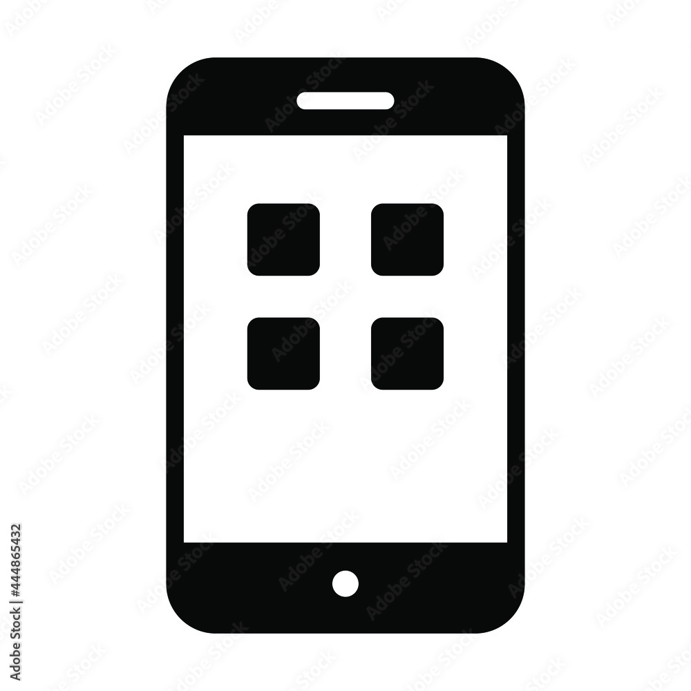 Mobile Phone vector Icon- Black style high quality vector illustration. Mobile Phone vector Icon- Black style high quality vector illustration.