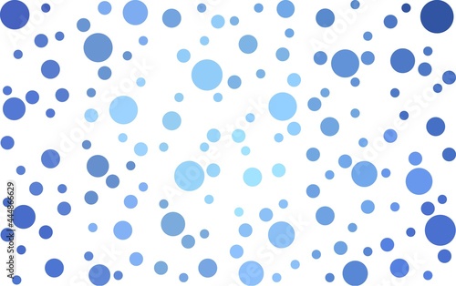 Light BLUE vector background with spots. Illustration with set of shining colorful abstract circles. New template for your brand book.