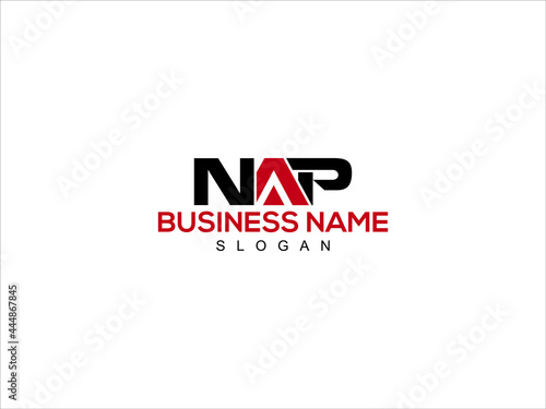Letter NAP Logo Icon Vector Image Design For Company or Business