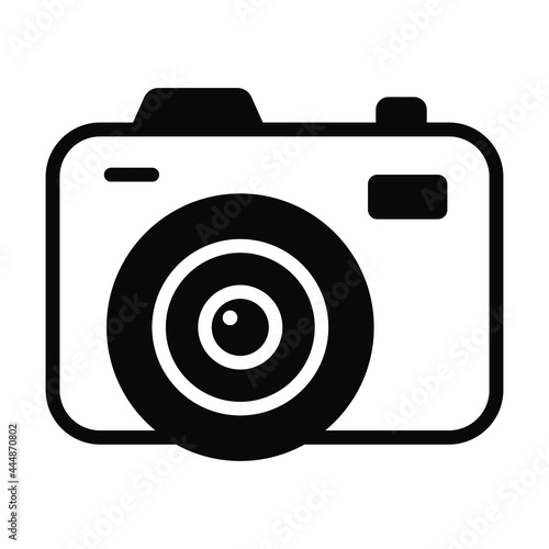 camera vector Icon- Black style high quality vector illustration.