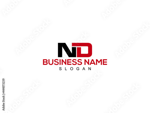 Letter ND Logo, Creative nd Logo Icon Vector Image Design For Company or Business photo