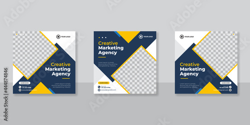 Digital business marketing social media post template.