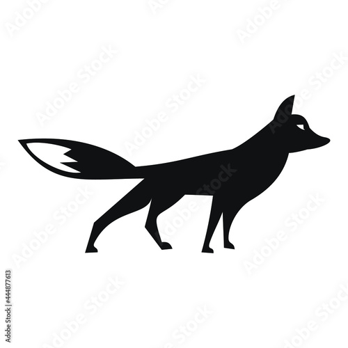 silhouette of a fox design