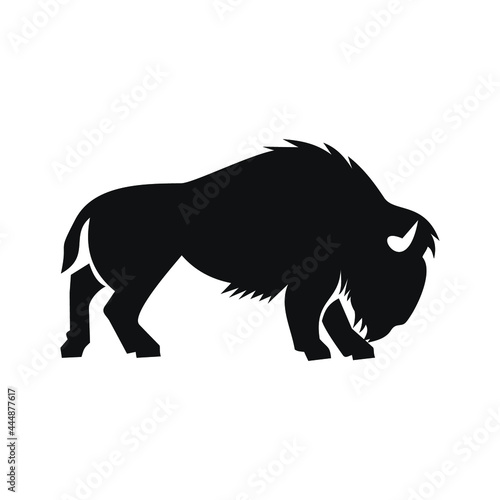 silhouette of a bull design