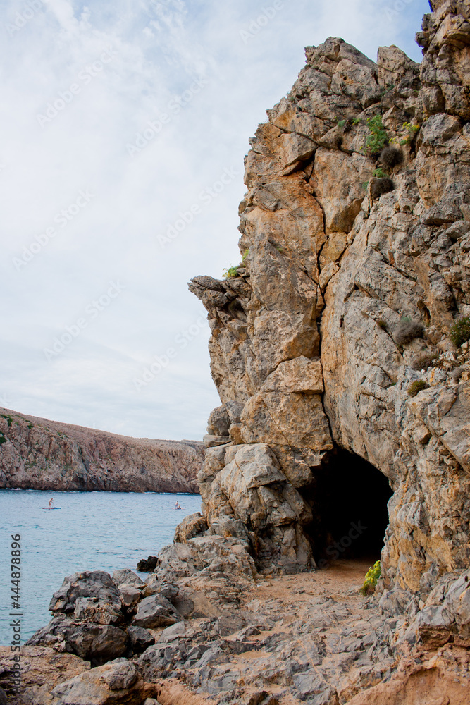 rocks in the sea in Sardinia in Italy