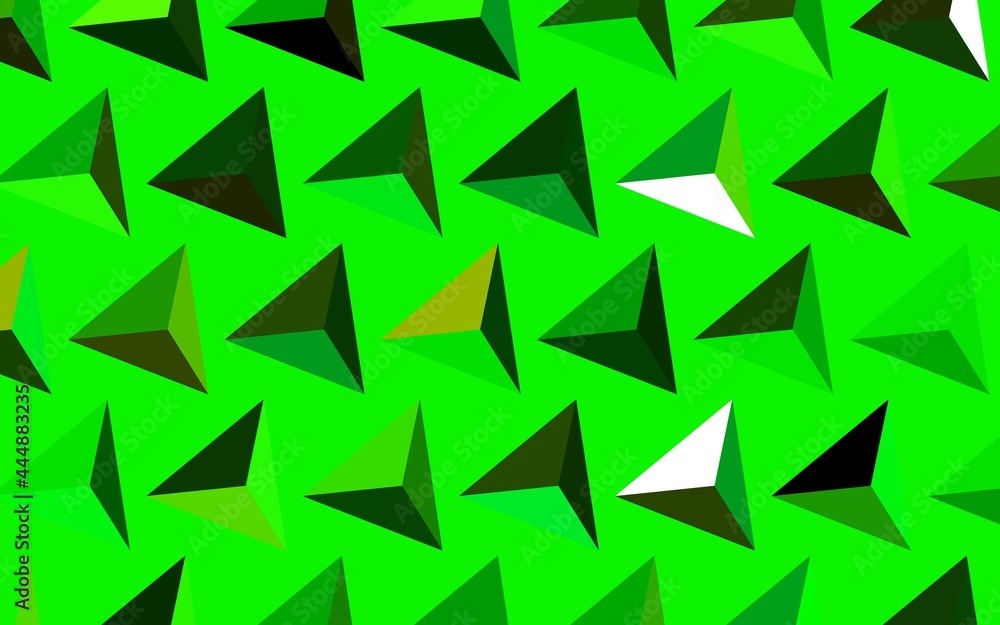 Dark Green, Yellow vector texture with triangular style. Dark Green, Yellow vector texture with triangular style.