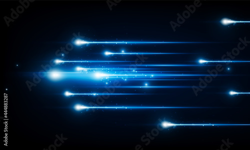 High speed concept. Arrow Light out technology background Hitech communication concept innovation background, vector design