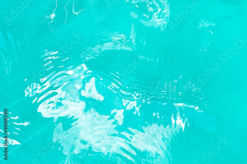 Fototapeta Naklejka Na Ścianę i Meble -  Water surface azure color background backdrop