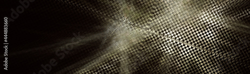 Unusual abstract pattern in golden metallic shades. Retro palette. 