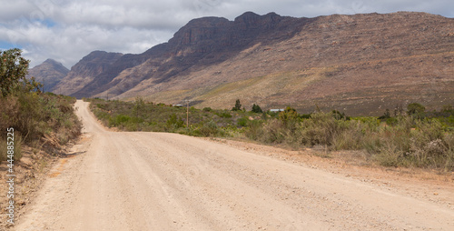 Gravel raod in the Cederberg close to Algeria in the Western Cape of South Africa