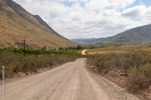 Scenic Drive Road through the Cederberg Moutains in the Western Cape of South Africa