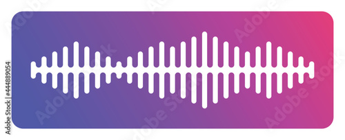 Audio wave or soundwave icon graphic design.