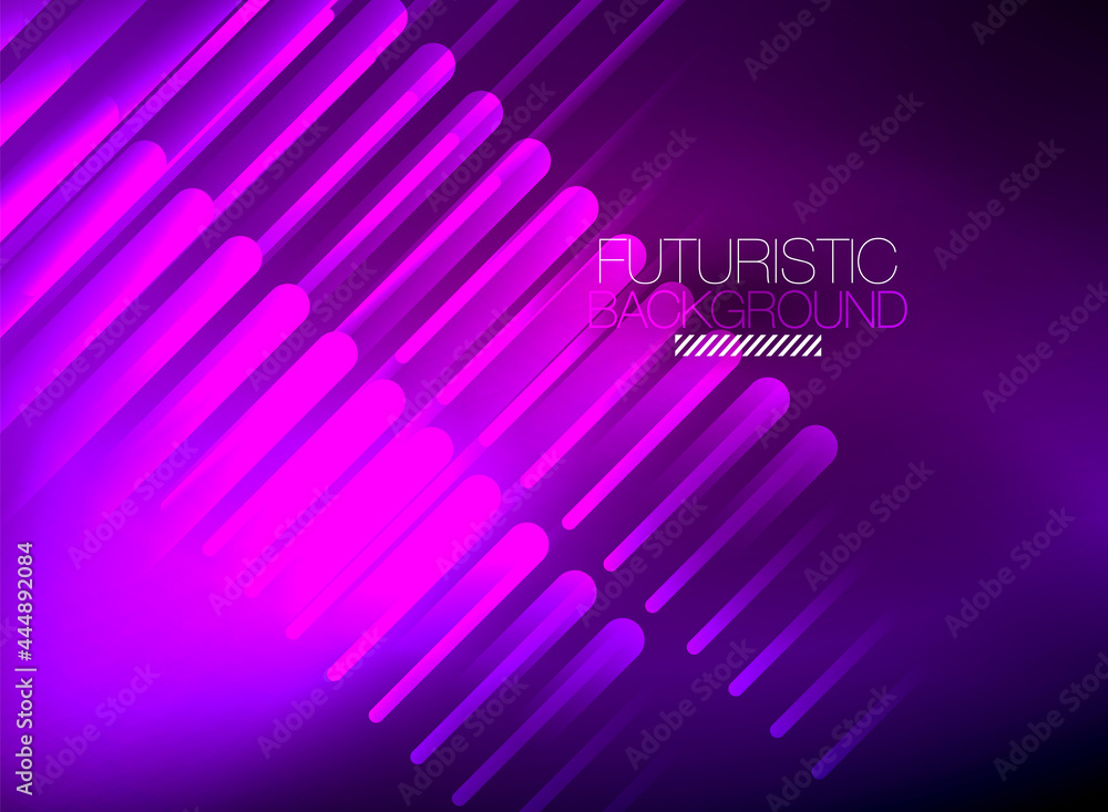 Bright neon color techno abstract background, shiny glowing neon lines in the dark background Bright neon color techno abstract background, shiny glowing neon lines in the dark background