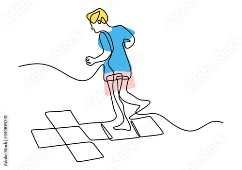 Continuous single line draw...