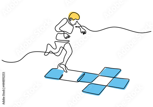 Continuous single line draw...