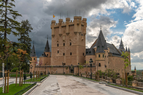 The famous Alcazar of Segovia in Spain