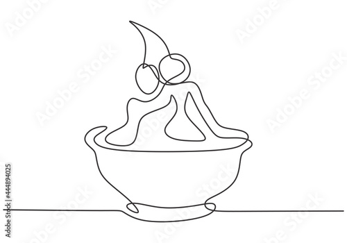 Continuous single hand draw...