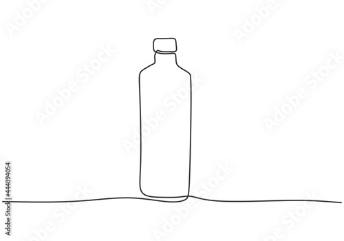 Single one line drawing of ...