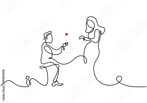 One continuous drawn line o...