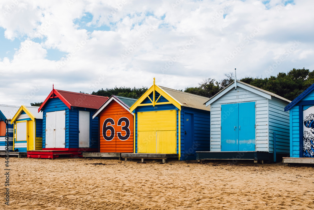Naklejka premium Brighton Bathing Box