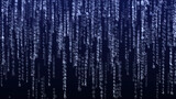 Cyberspace background with a set of numbers. Big data visualization. Abstract matrix. Technology or science banner. 3d