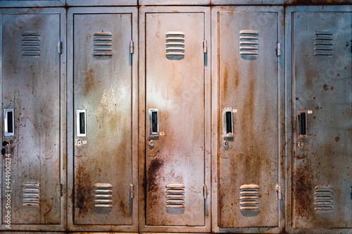 rusty old broken locker